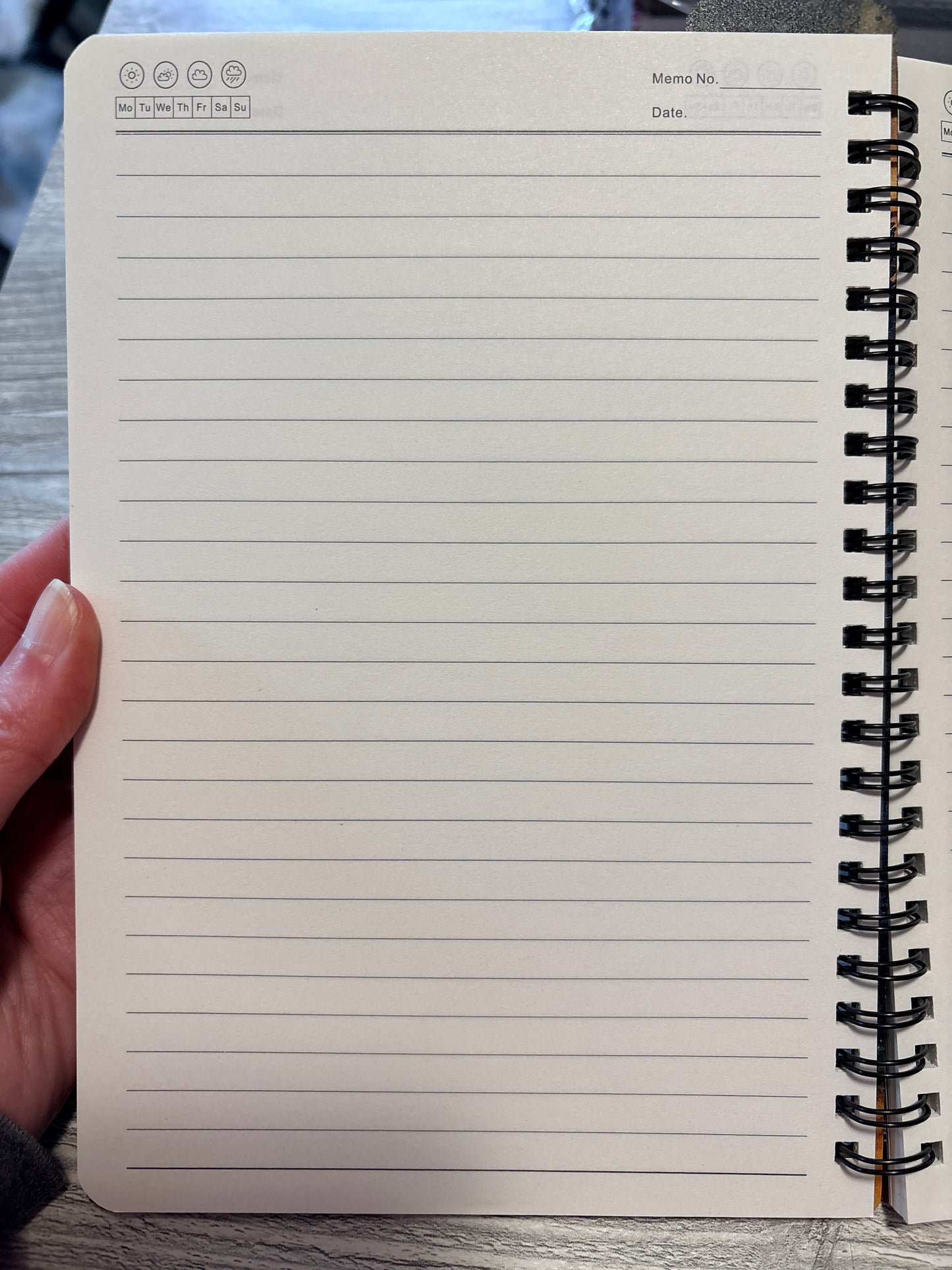 Engraved wood cover journal