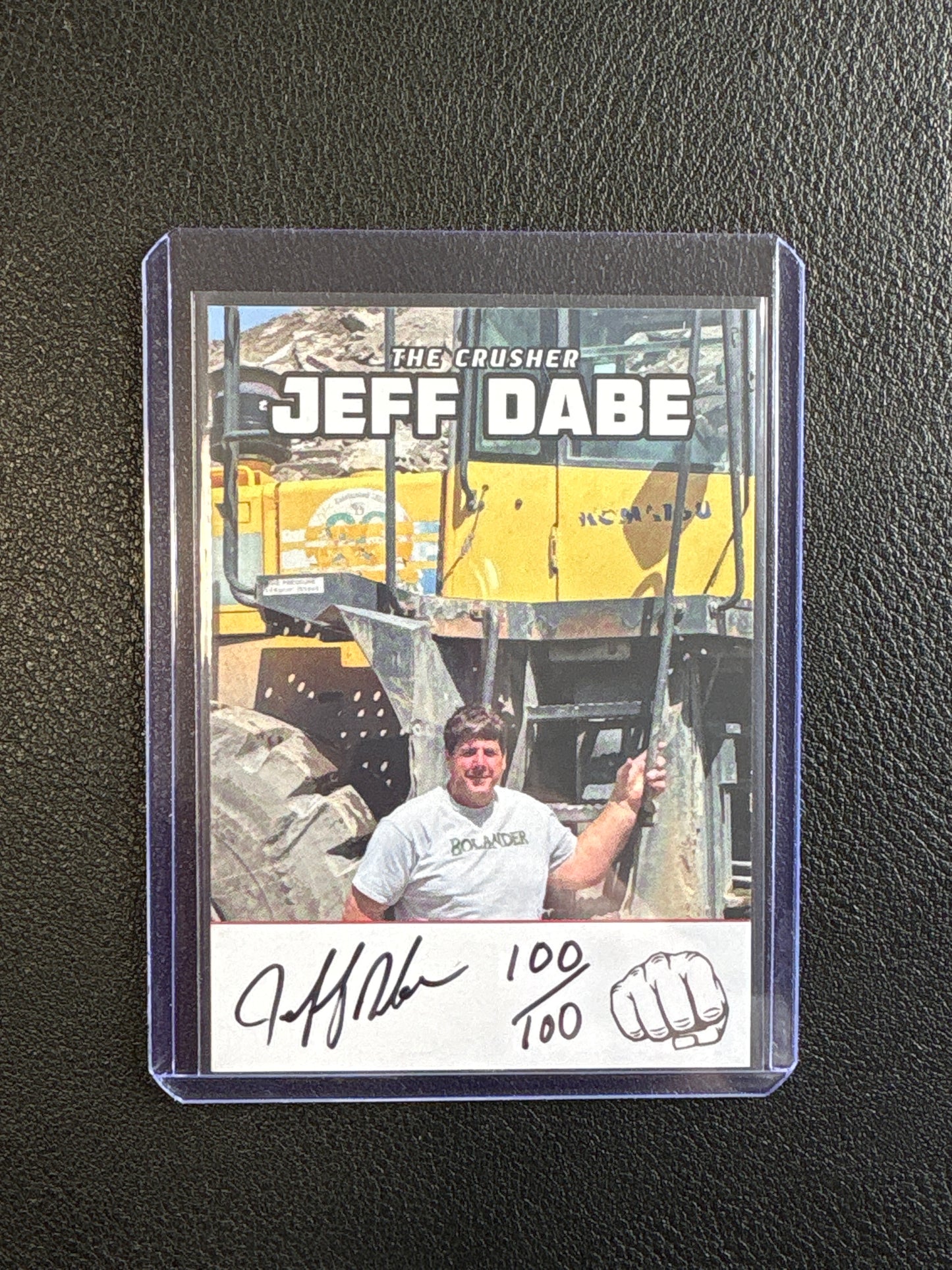 Jeff Dabe Trading Card ~ The Crusher (Set 3 of 5)