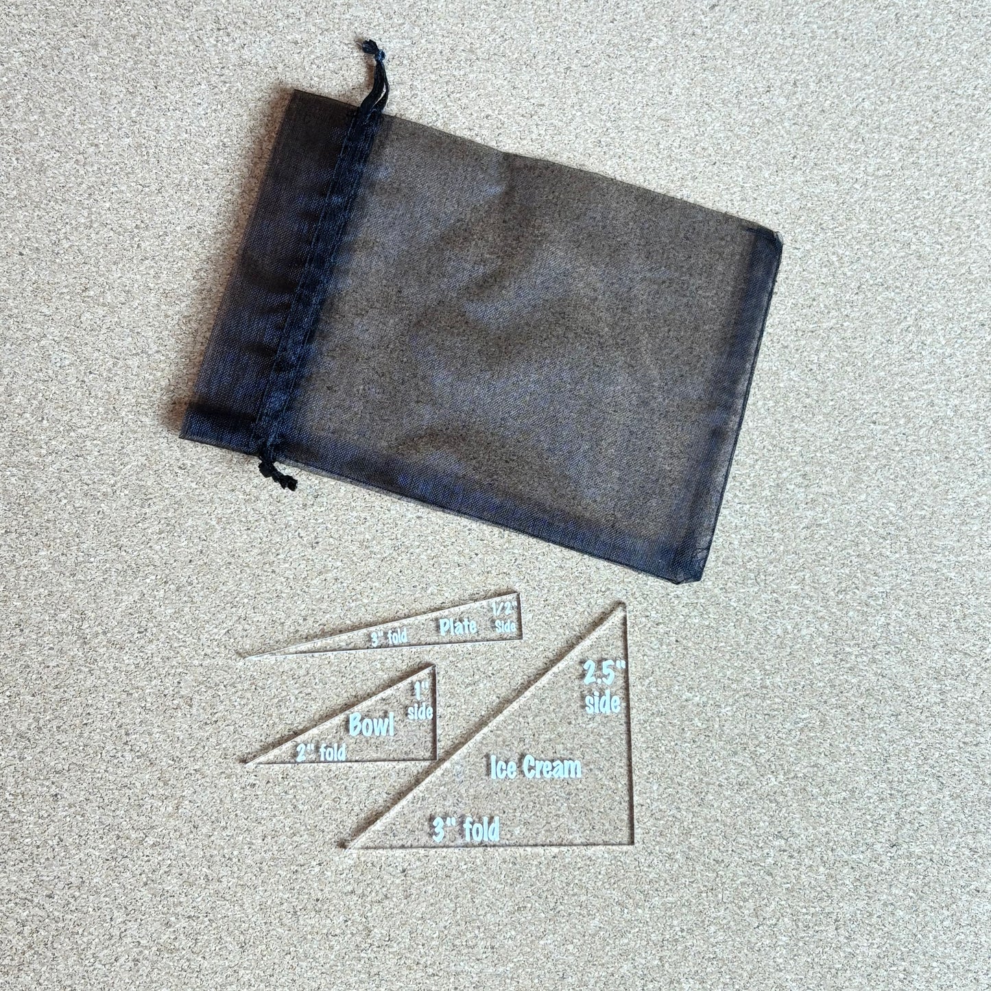 Cozy dart templates - set of 3