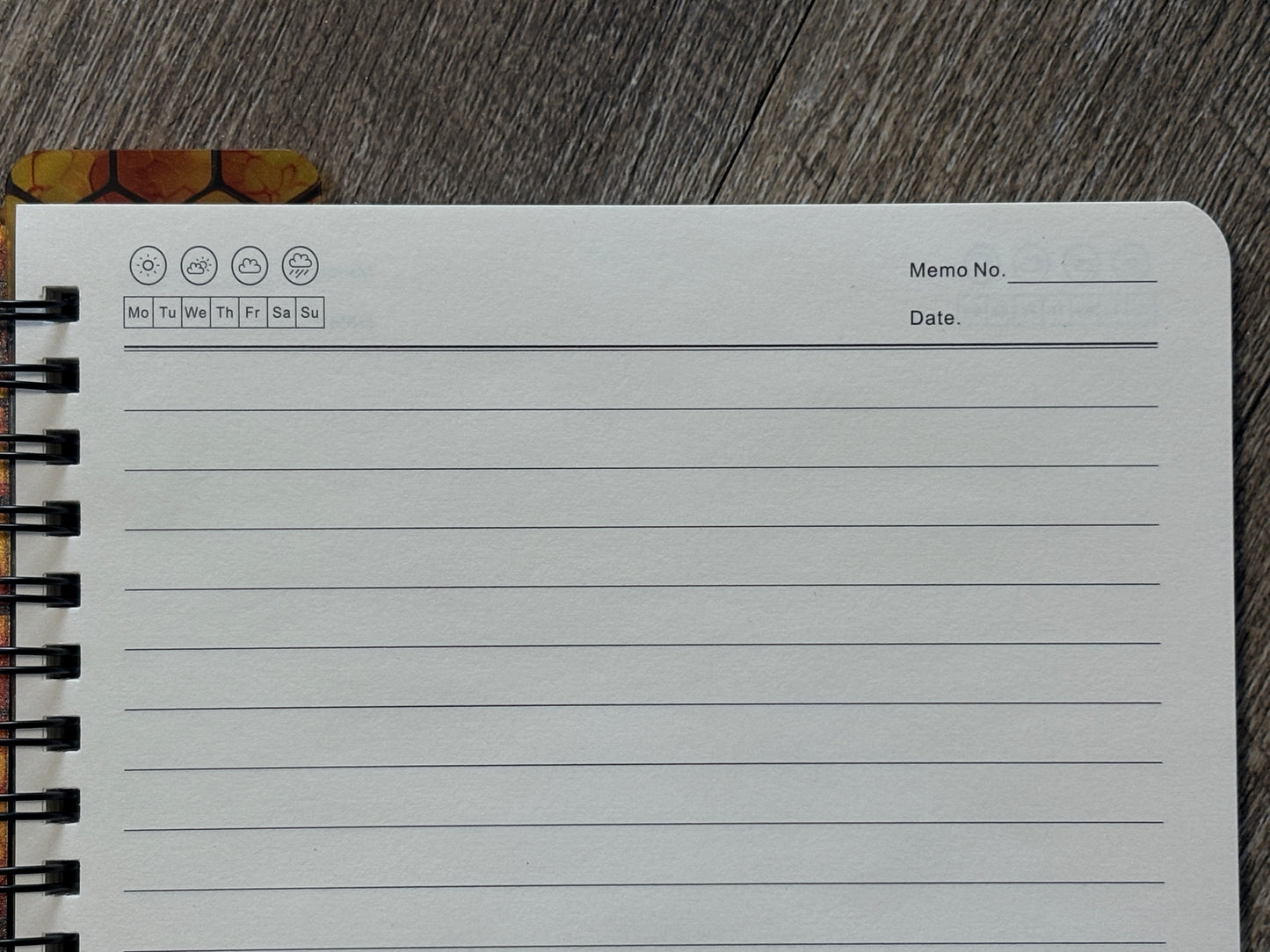 Engraved wood cover journal