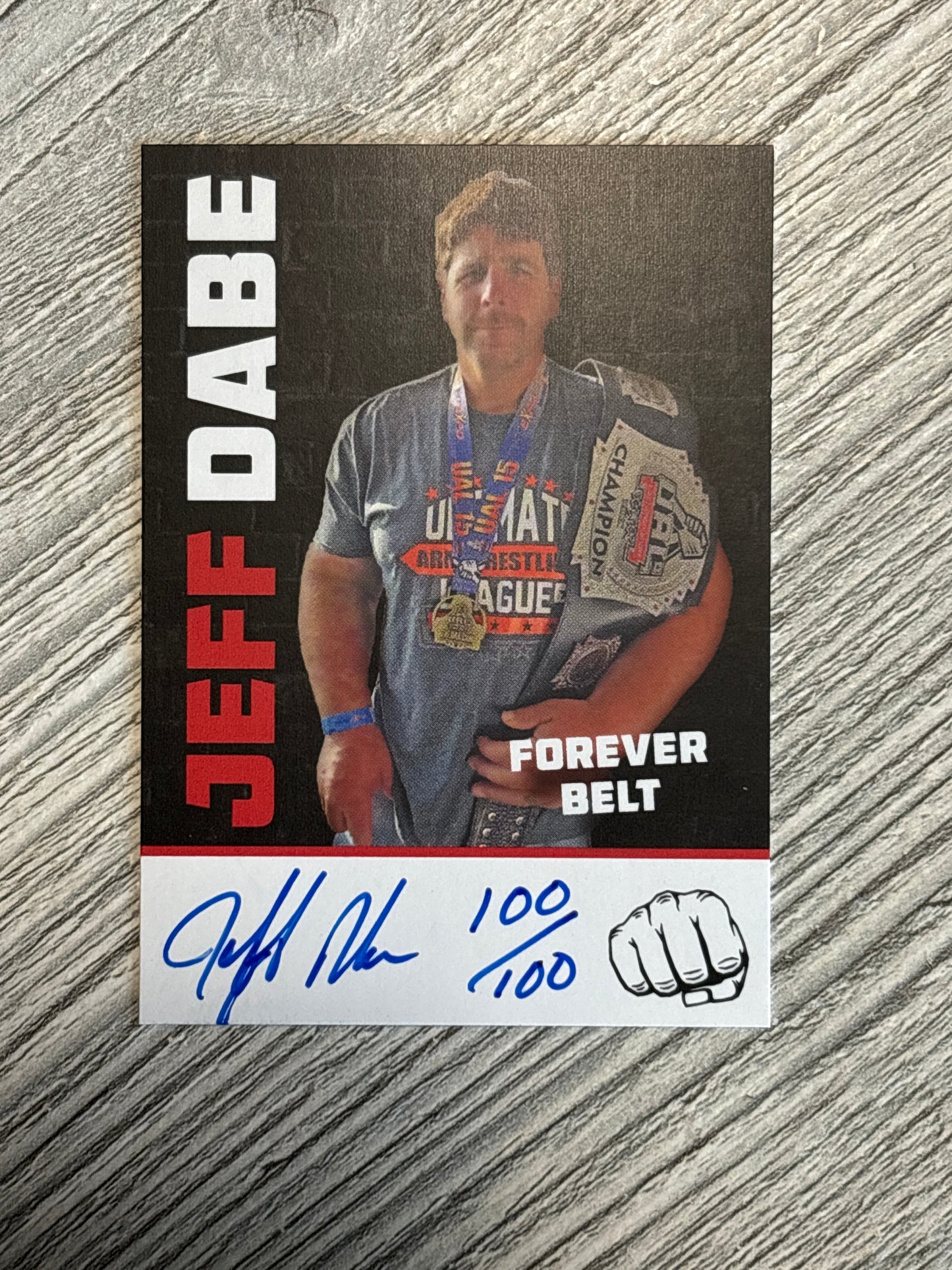 Jeff Dabe Trading Card - Forever Belt (Set 4 of 5)