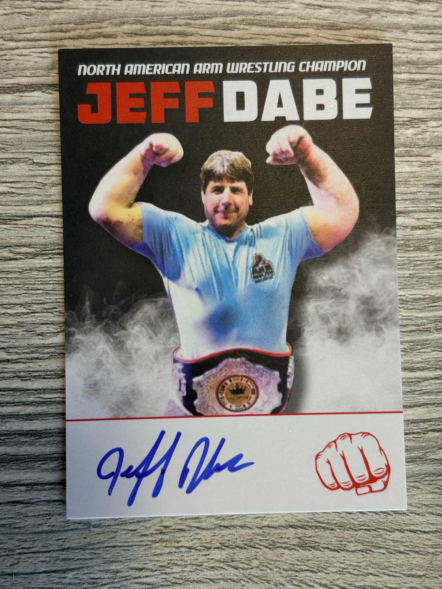 Autographed & Numbered Jeff Dabe Trading Card (Set 2 of 5)