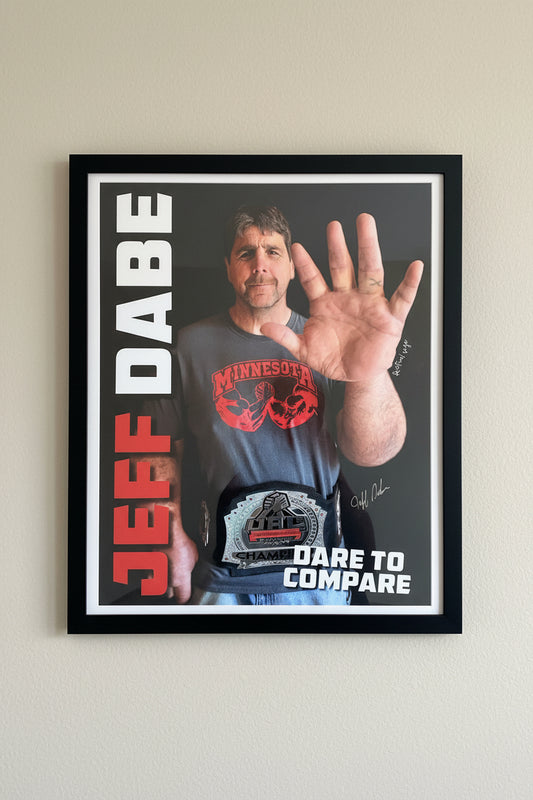 Jeff Dabe "Dare to Compare" Autographed Poster – 18" x 24"