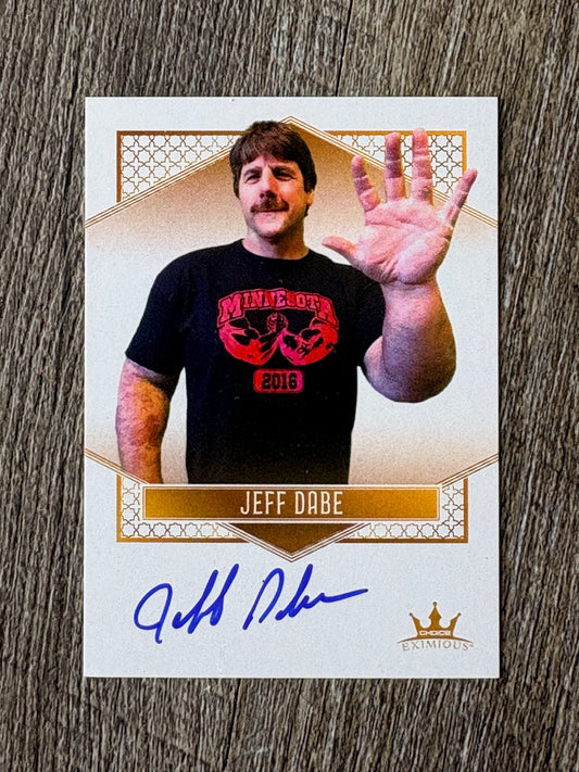 Jeff Dabe ~ Autographed Trading Card *SOLD OUT*