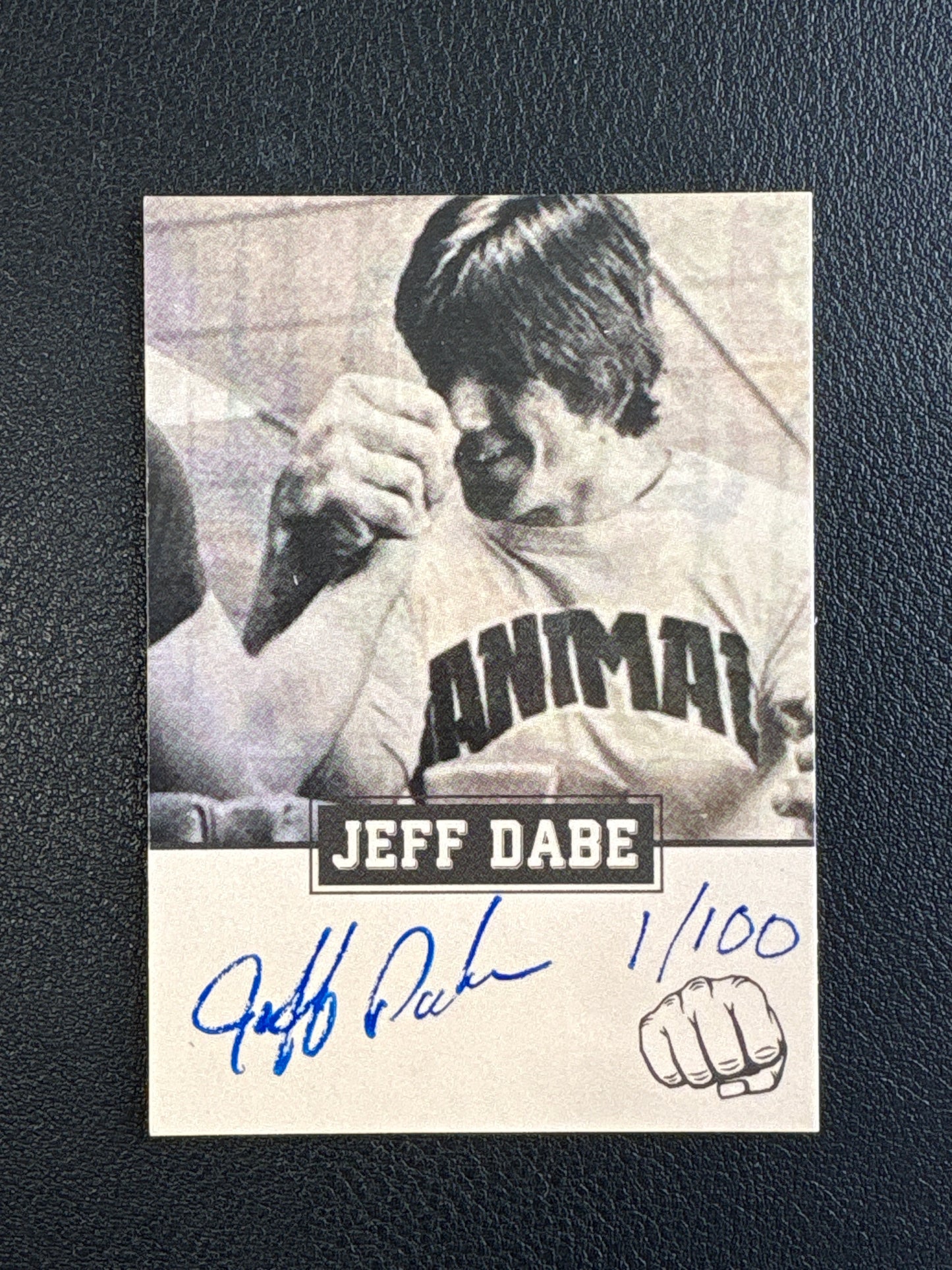 Autographed & Numbered Jeff Dabe Trading Card – Limited Collector Series (Set 1 of 5)