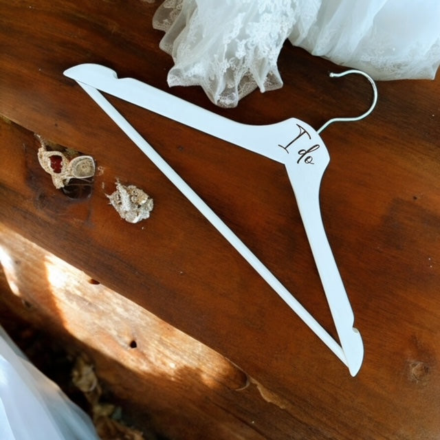 Engraved wooden hangers