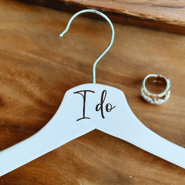 Engraved wooden hangers