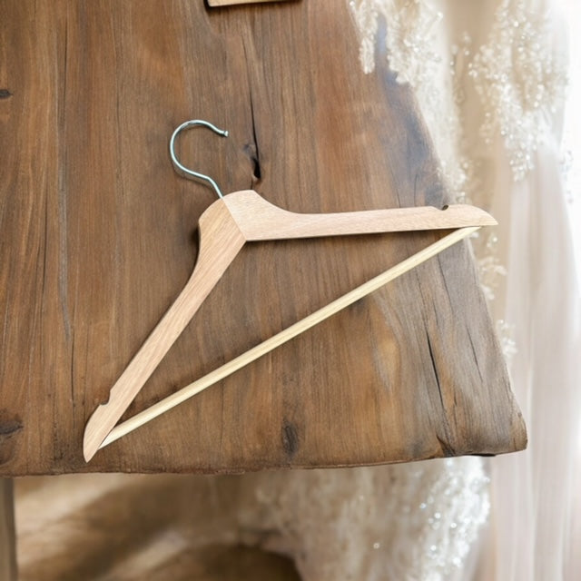 Engraved wooden hangers