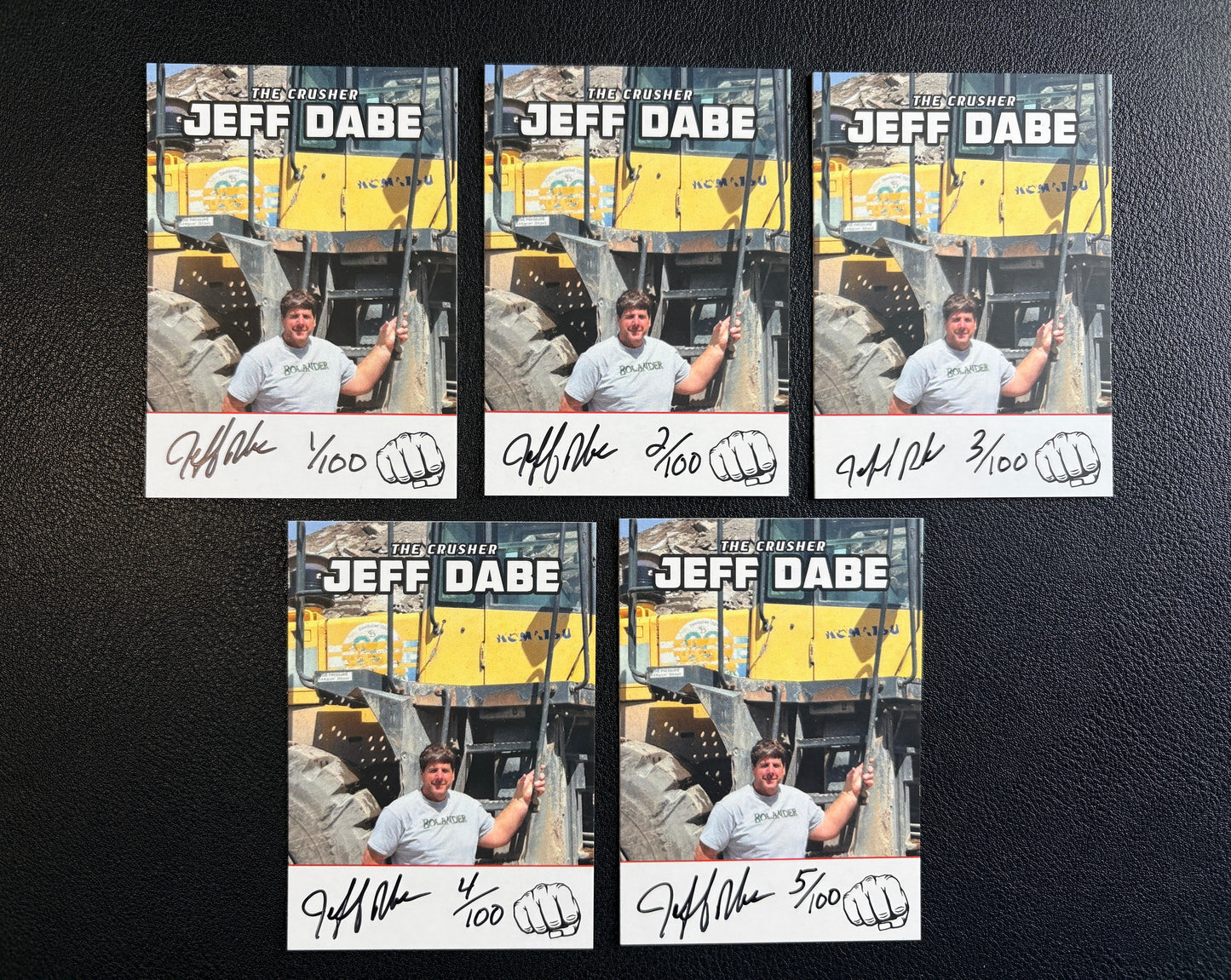 Jeff Dabe Trading Card ~ The Crusher (Set 3 of 5)