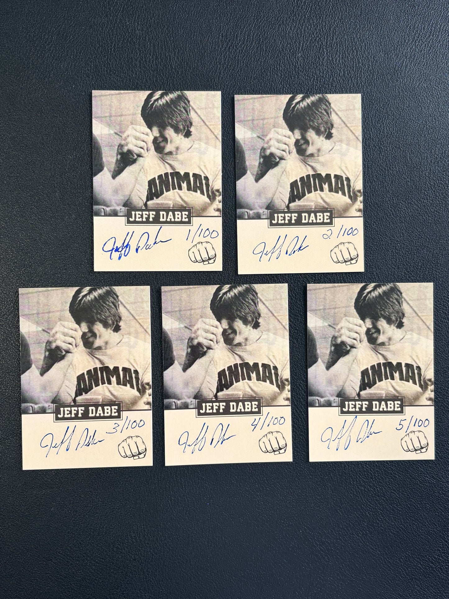 Autographed & Numbered Jeff Dabe Trading Card – Limited Collector Series (Set 1 of 5)