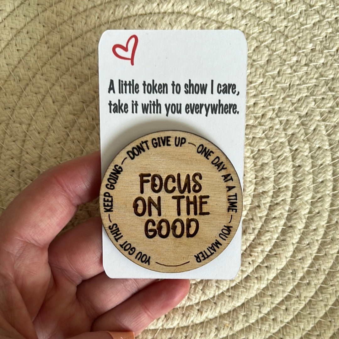 Affirmation tokens with perimeter engraving ~ Set 2