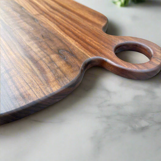 Black Walnut with cutout handle
