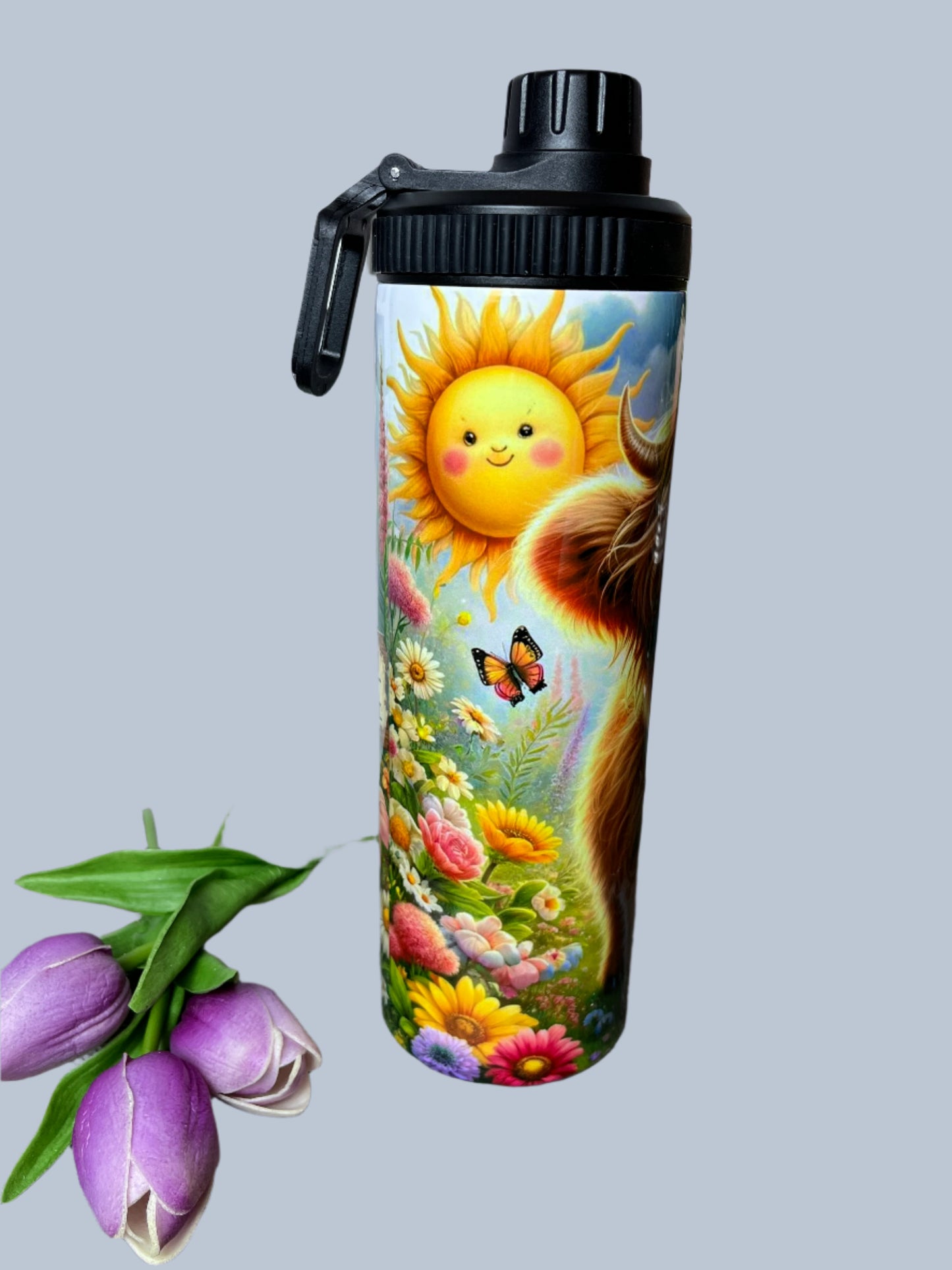 Spring Highland Calf tumbler