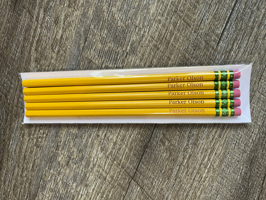 Custom Engraved Dixon Ticonderoga #2 Pencils