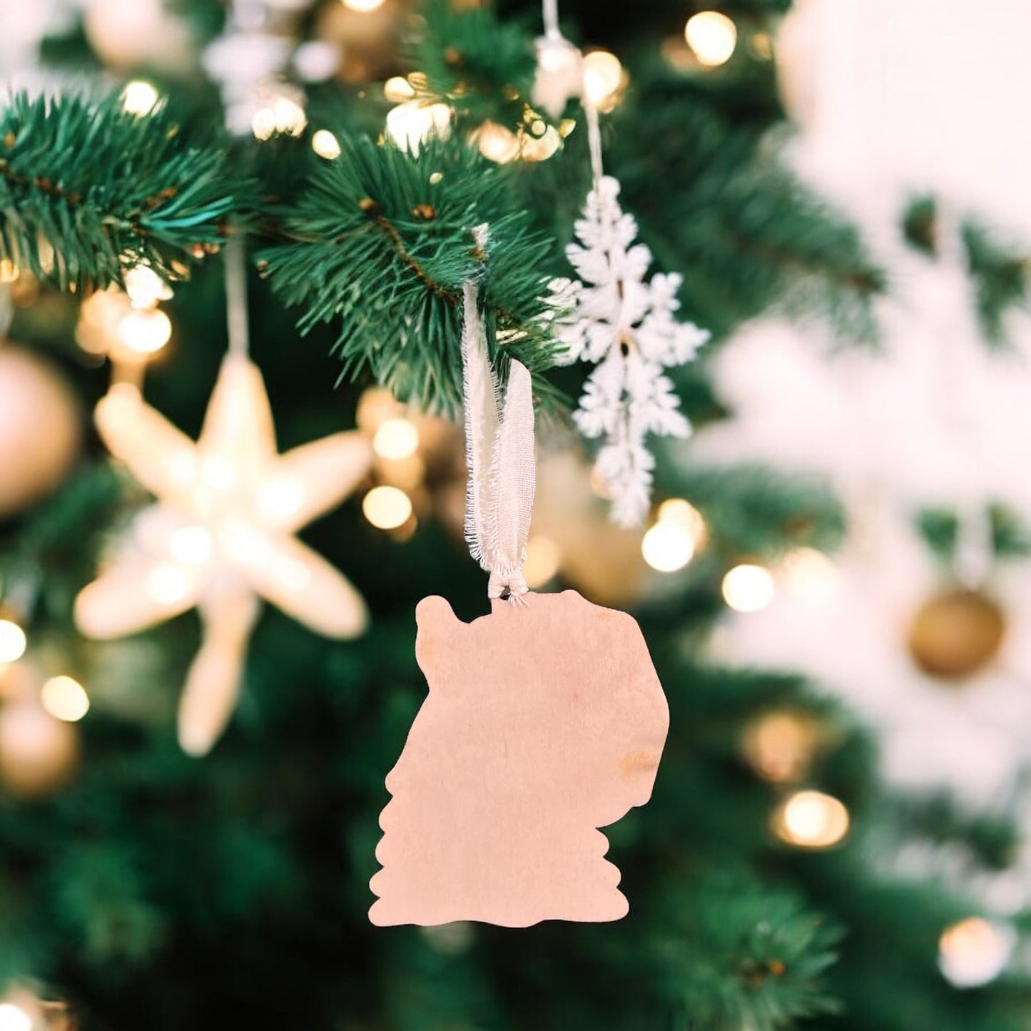 Personalized Bride & Groom Christmas Ornament