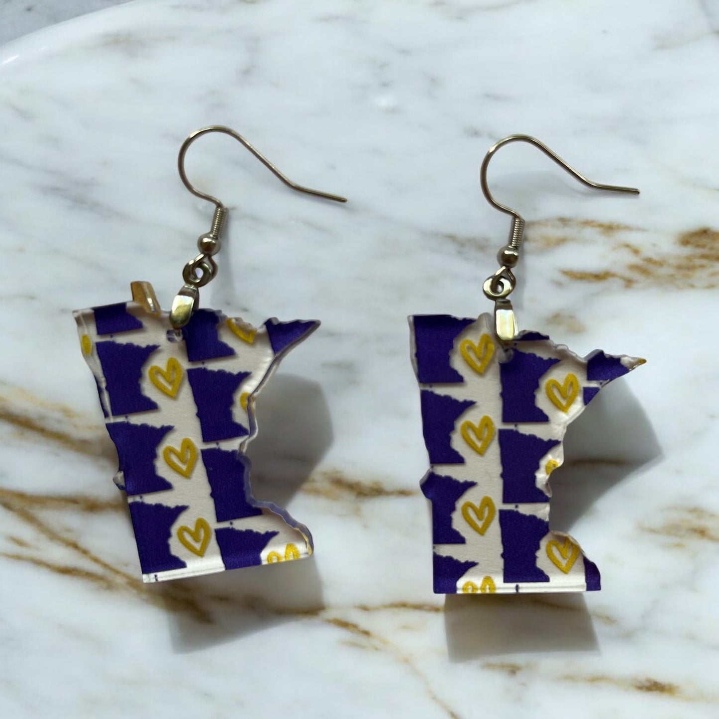 Minnesota themed earrings