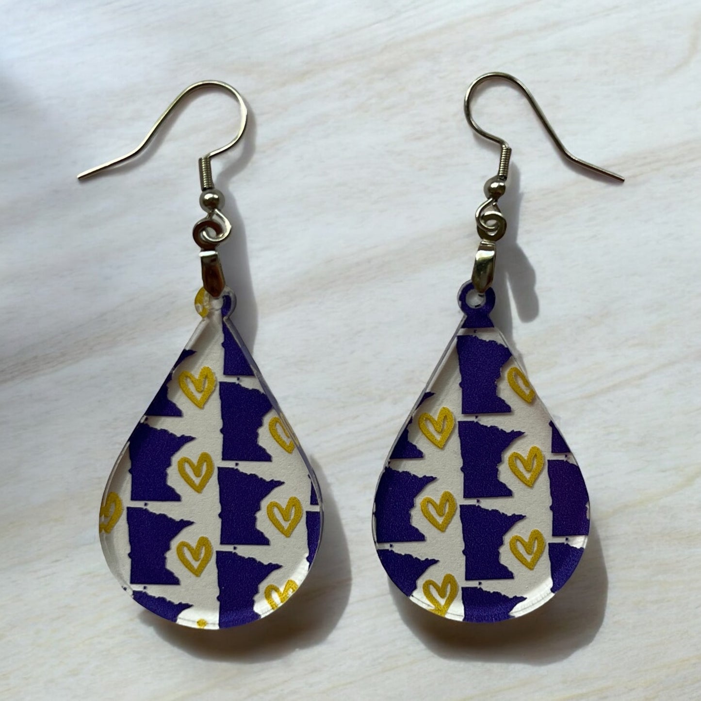 Minnesota themed earrings