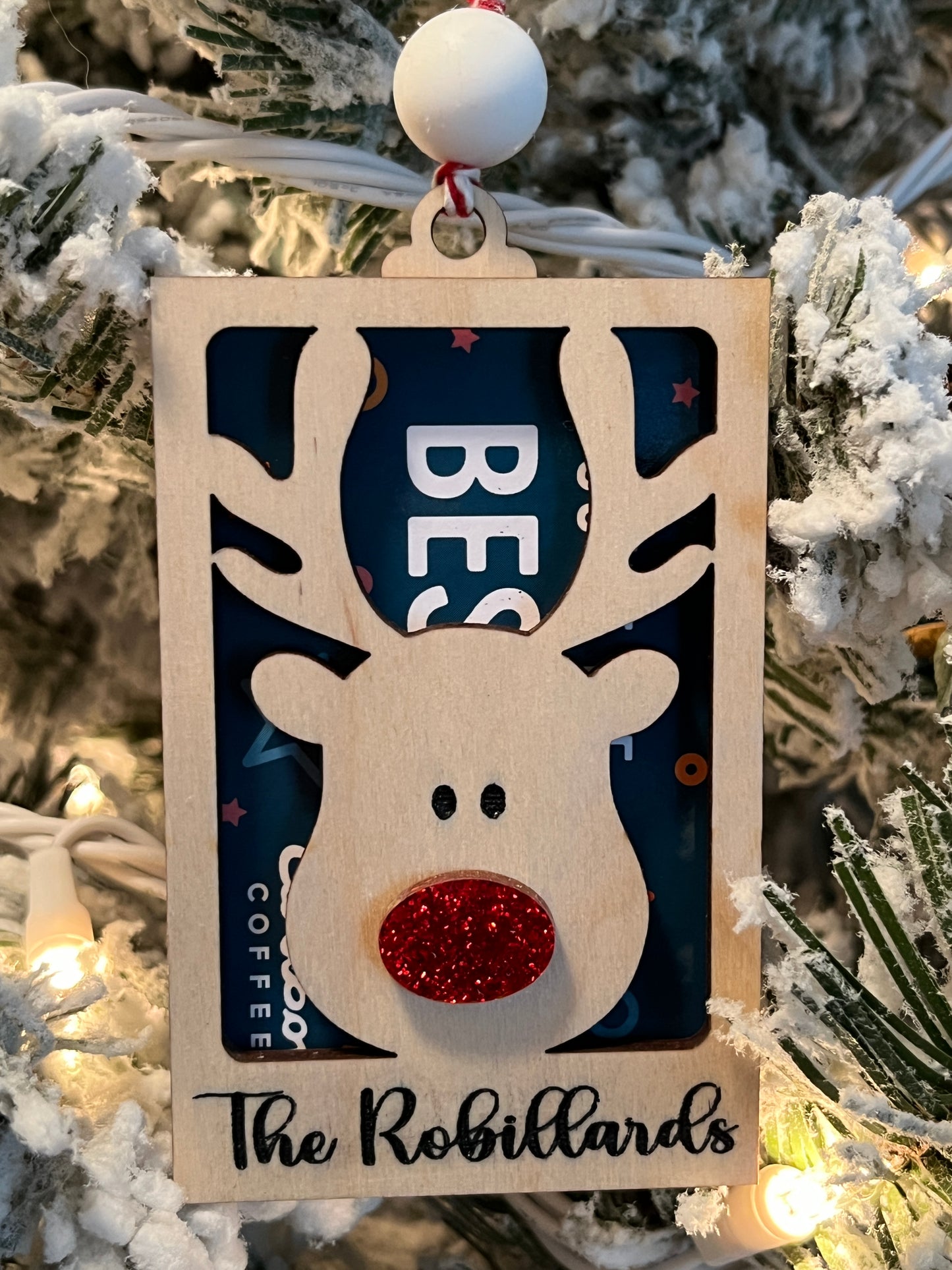 Reindeer gift card holder