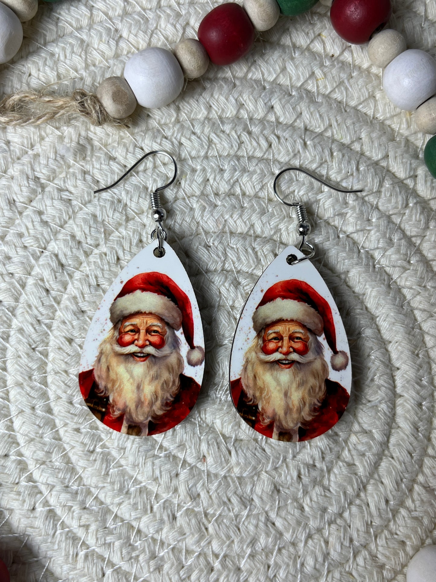 Christmas/Winter teardrop earrings